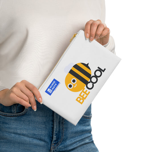 Bolsa de cosméticos Nurse Math con cremallera dorada