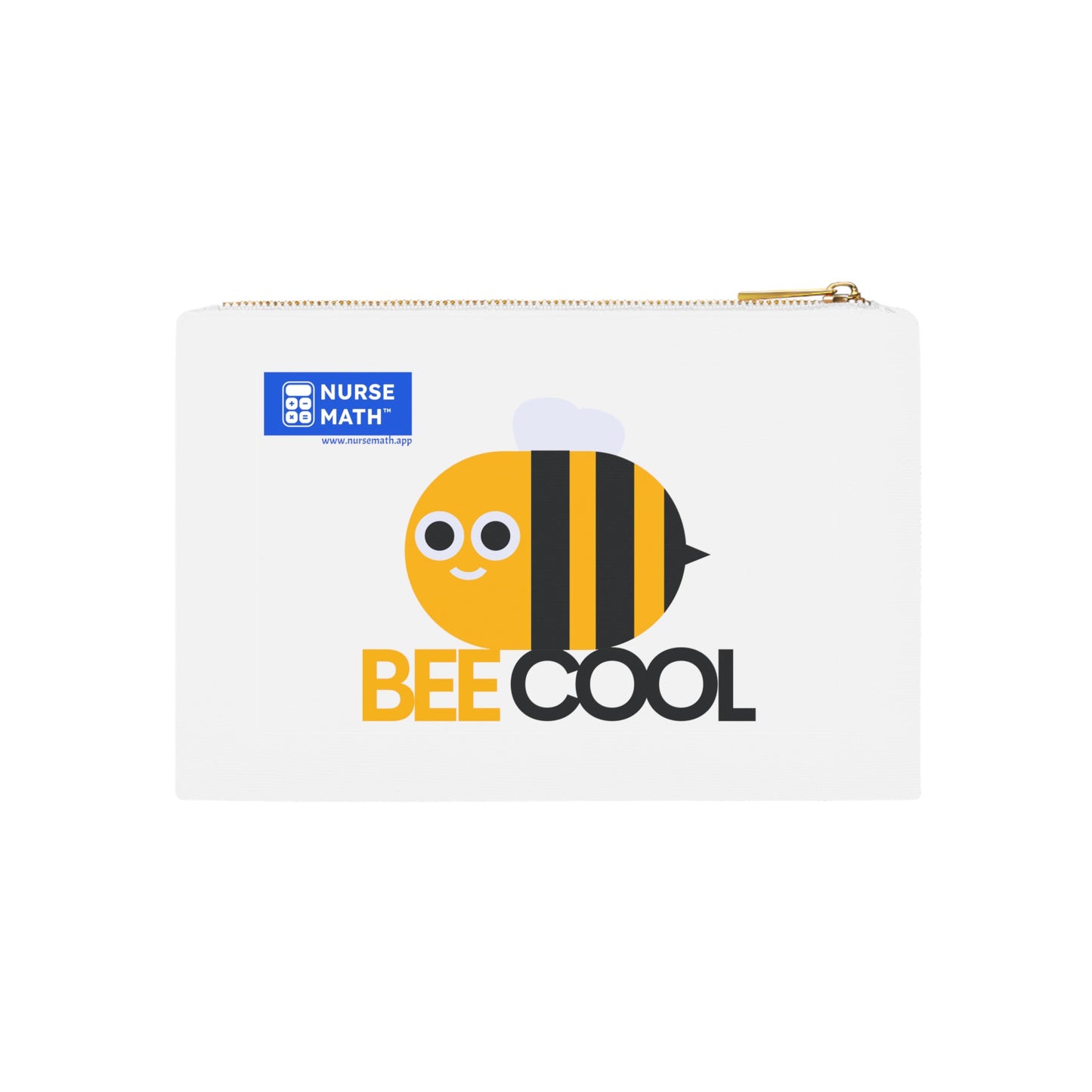 Nurse Math Cosmetic Bag With Gold Zipper
