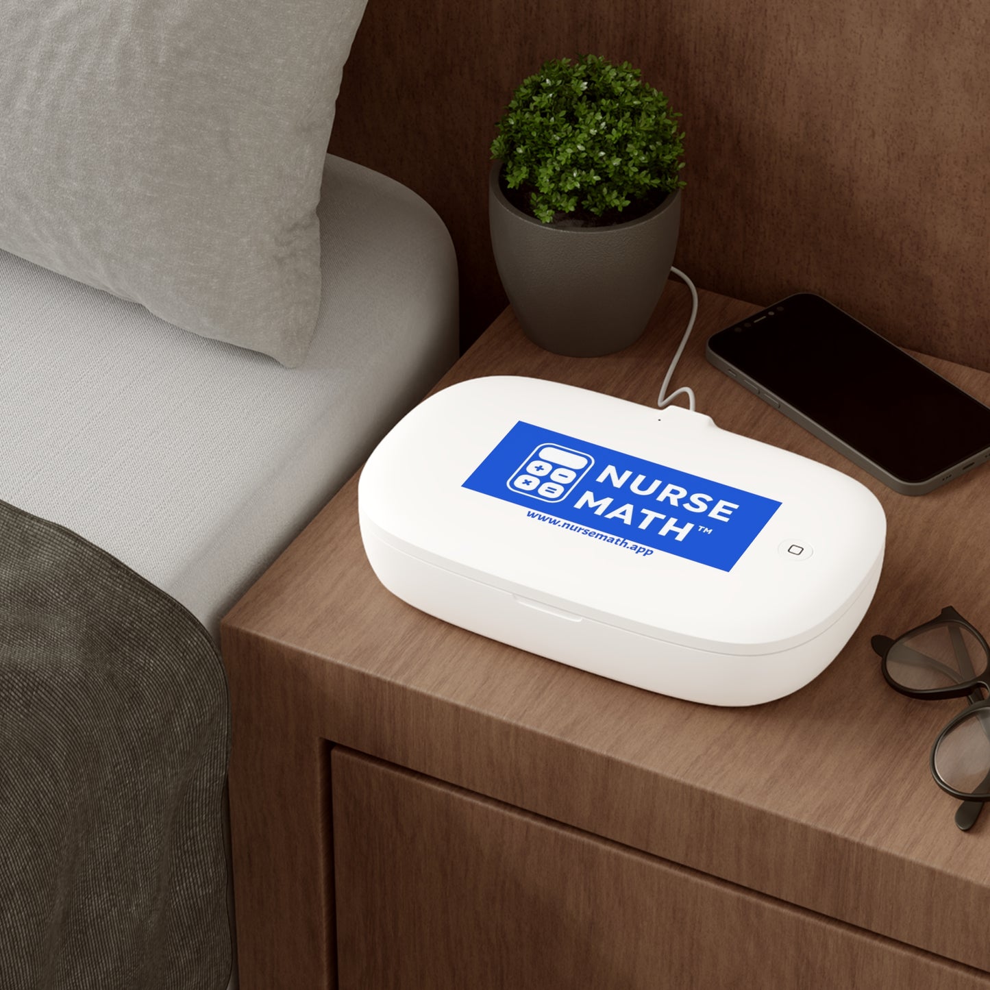 Nurse Math UV Phone Sanitizer and Wireless Charging Pad