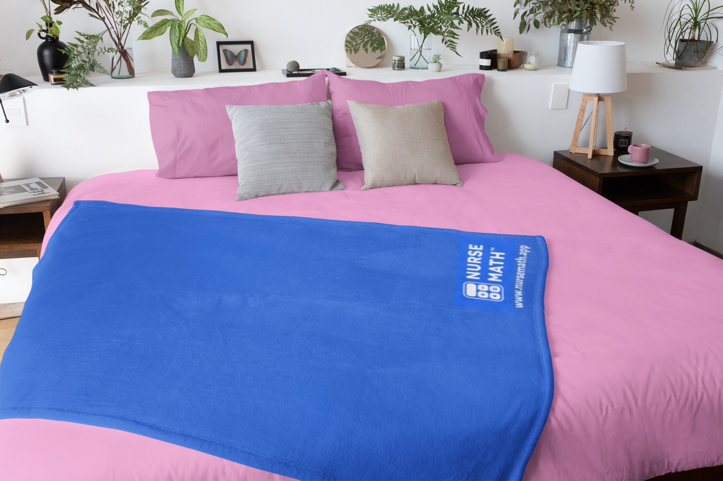 Nurse Math Sherpa Blanket