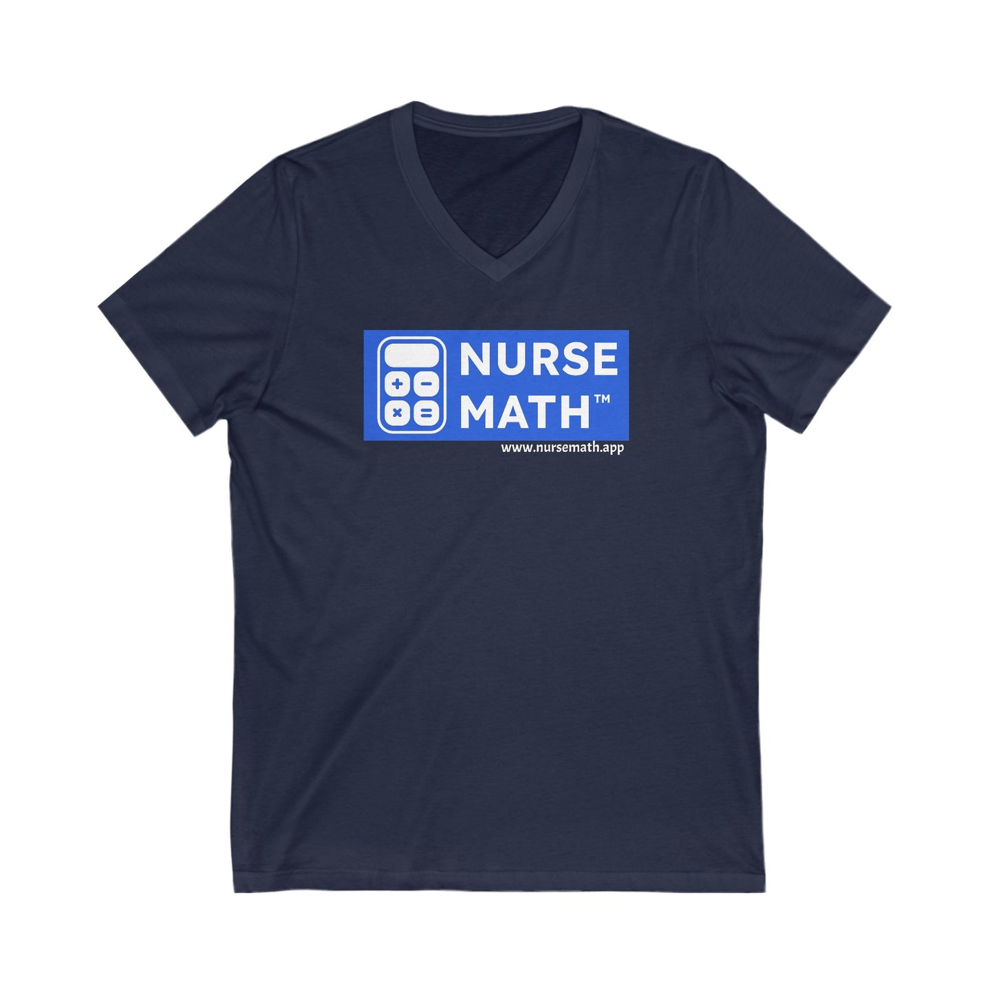 Nurse Math Unisex Jersey Short Sleeve V-Neck Tee