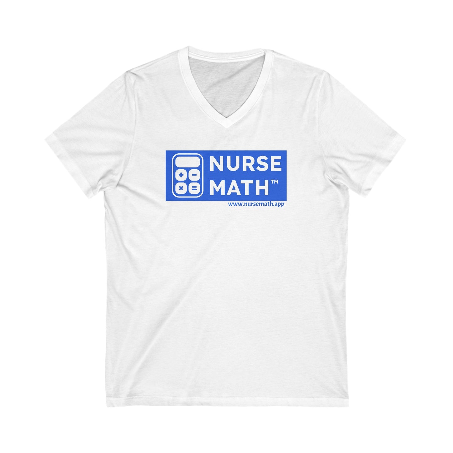 Nurse Math Unisex Jersey Short Sleeve V-Neck Tee