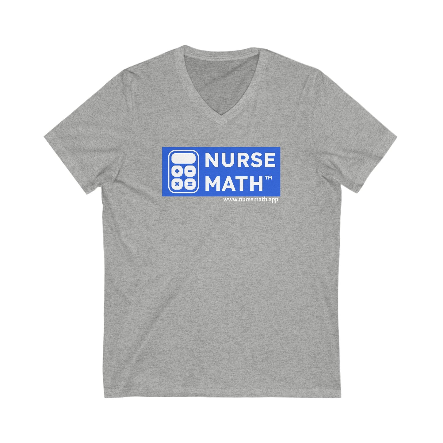 Nurse Math Unisex Jersey Short Sleeve V-Neck Tee