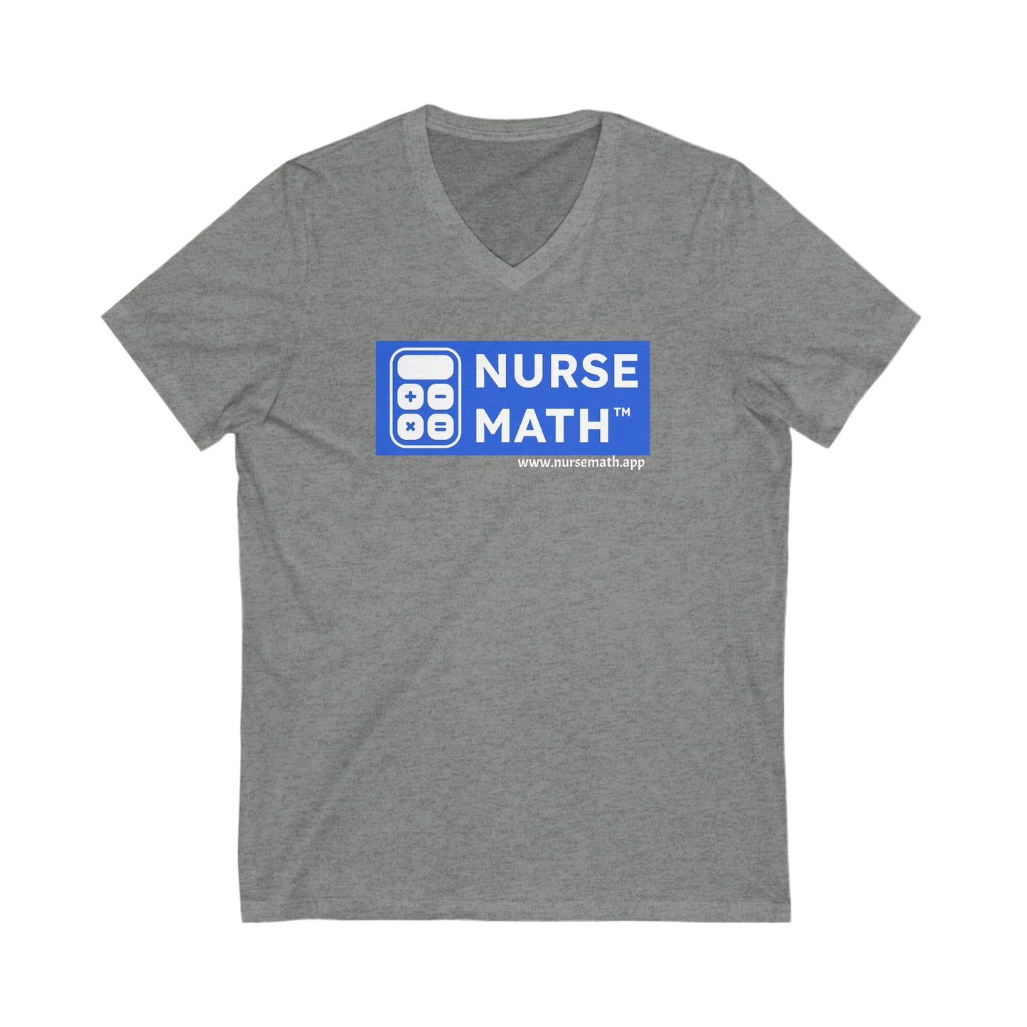 Nurse Math Unisex Jersey Short Sleeve V-Neck Tee