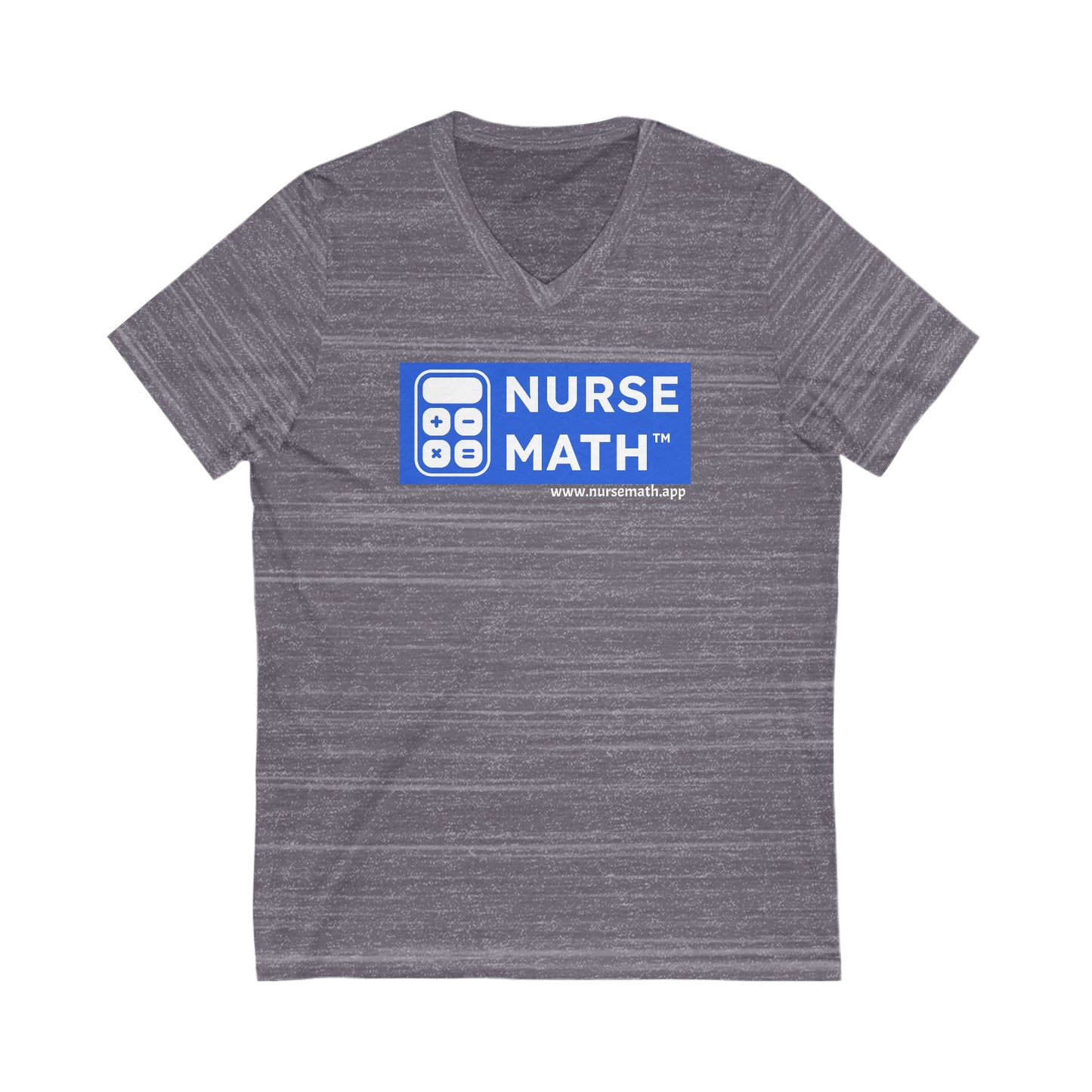 Nurse Math Unisex Jersey Short Sleeve V-Neck Tee